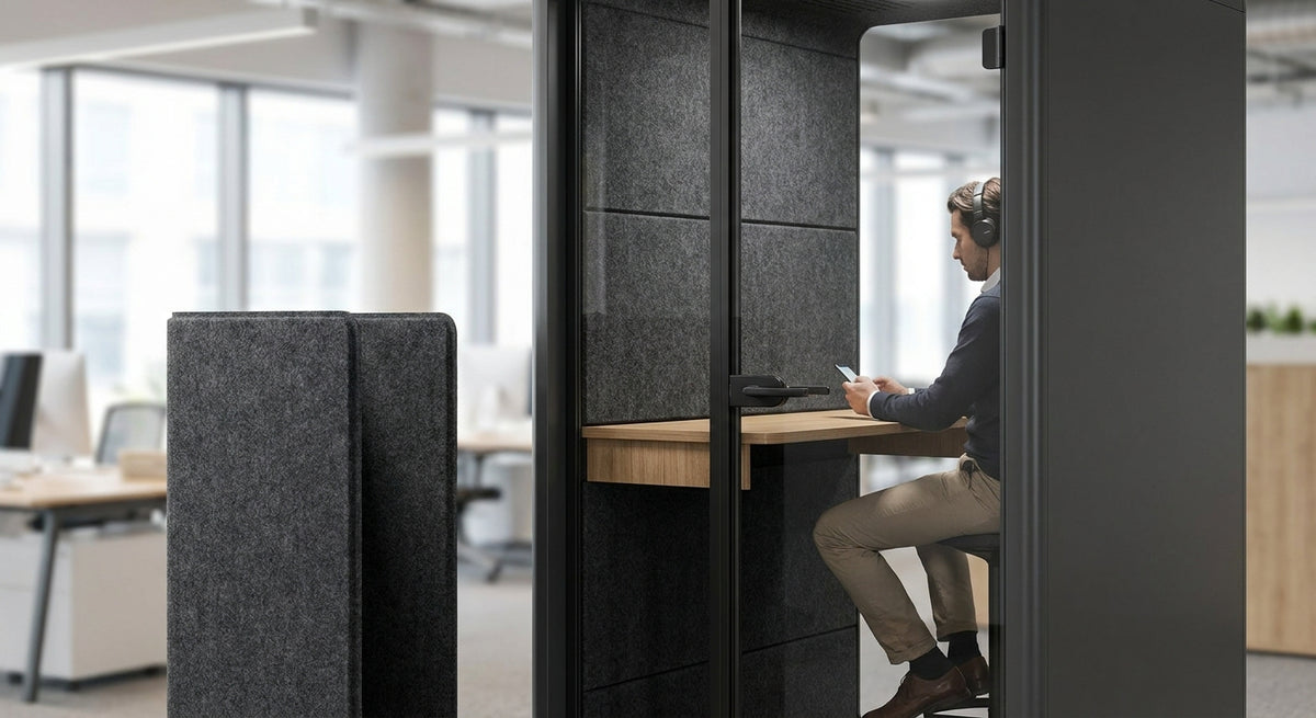 Akustikpaneele für Callshops und Telefonzellen im Büro