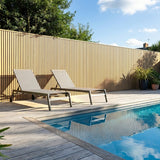 Fassadenverkleidung Birke 290CM | Garten | 3D Holzmaserung
