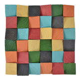 Holz Mosaikpaneele | Dark Pine | 30×30 cm | Holzfliese