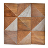 Holz Mosaikpaneele  | Cumaru Deep | 30×30 cm | Holzfliese