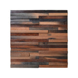 Holz Wandverkleidung Shipwood Compact Mosaik-Look 3D | 30×30 cm