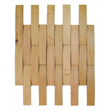 Holz Wandverkleidung Eiche Hell Mosaik-Look 3D | 30×30 cm