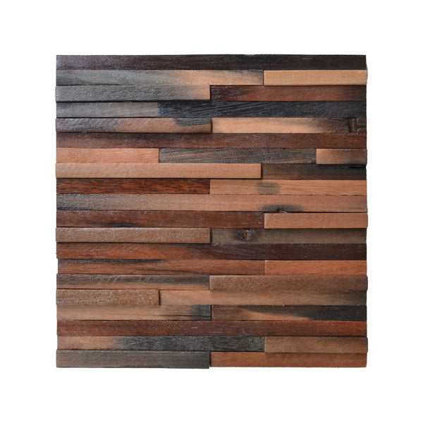 Holz Mosaikpaneele | Shipwood Compact | 30×30 cm | Holzfliese