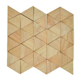 Holz Mosaikpaneele  | Rubberwood Compact | 28×30 cm | Holzfliese