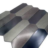 Selbstklebende Mosaikfliesen Metall | Picket Blau | 28,2×27,3 cm | Küche, Bad & WC