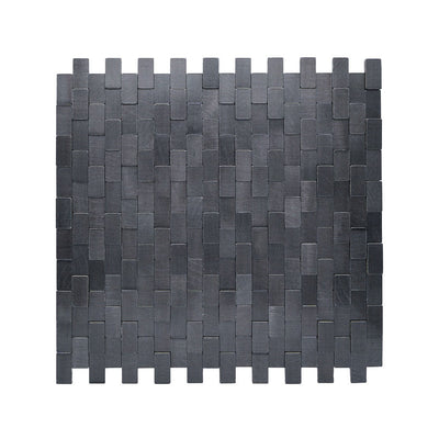 Selbstklebende Mosaikfliesen Metall | Riemchen 3D Graphit | 30×29,8 cm | Küche, Bad & WC