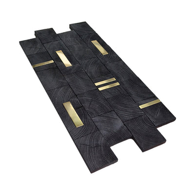 Holz Wandverkleidung Pine XL Mosaik-Look 3D | 30×60 cm