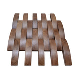 Holz Wandverkleidung Walnuss Deep Dusk Mosaik-Look 3D | 30×30 cm
