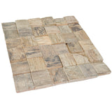 Holz Wandverkleidung Marine Shipwood Mosaik-Look 3D | 30×30 cm