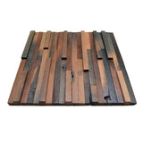 Holz Wandverkleidung Shipwood Compact Mosaik-Look 3D | 30×30 cm