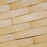 Holz Wandverkleidung Eiche Hell Mosaik-Look 3D | 30×30 cm