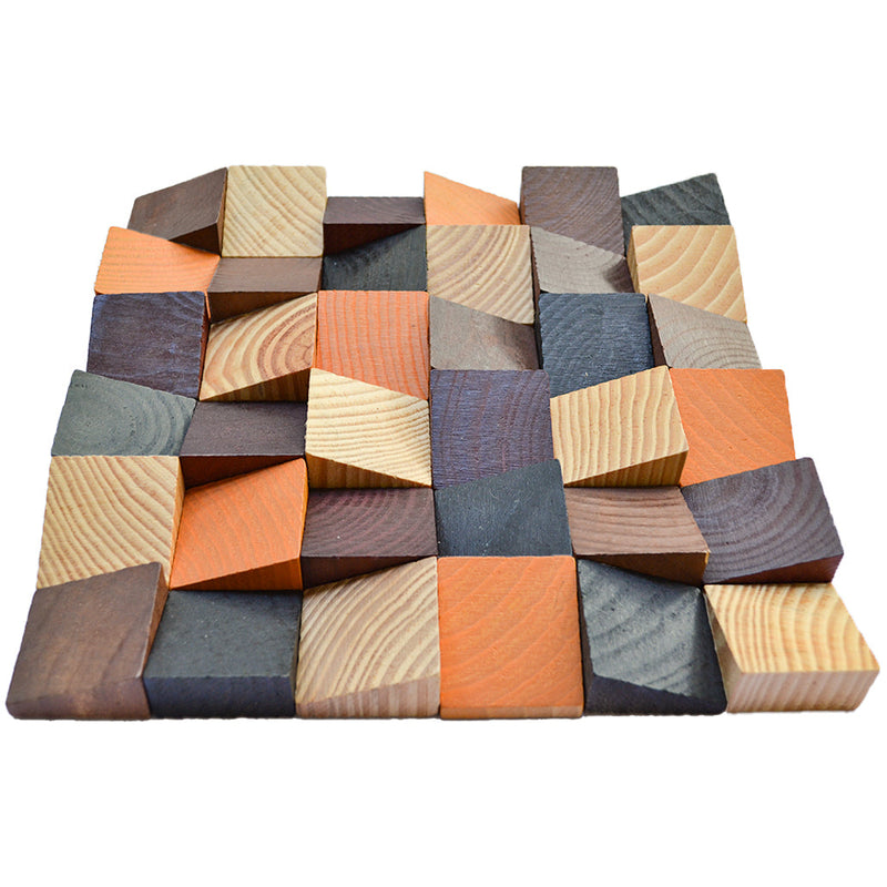 Holz Mosaikpaneele | Bold Pine | 30×30 cm | Holzfliese