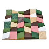 Holz Wandverkleidung Rich Pine Mosaik-Look 3D | 30×30 cm