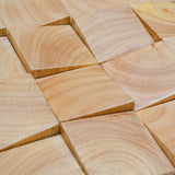 Holz Mosaikpaneele | Rubberwood | 30×30 cm | Holzfliese