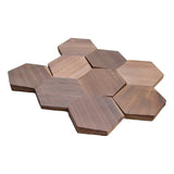 Holz Mosaikpaneele | Walnuss Tropical | 26×30 cm | Holzfliese