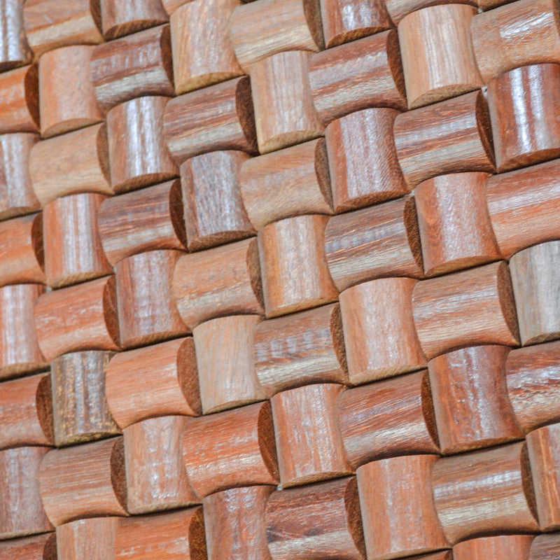 Holz Mosaikpaneele | Arisauro | 30×30 cm | Holzfliese