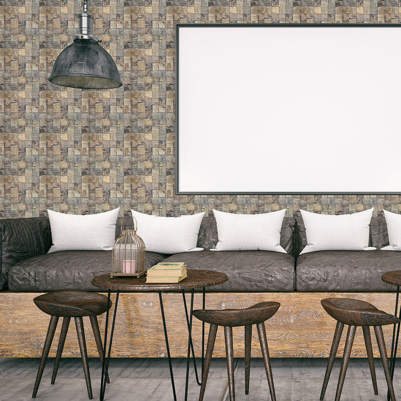 Holz Mosaikpaneele | Marine Shipwood | 30×30 cm | Holzfliese