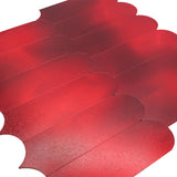 Selbstklebende Mosaikfliesen Metall | Bogen Rot | 28,8×29,8 cm | Küche, Bad & WC