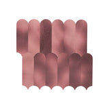 Selbstklebende Mosaikfliesen Metall | Bogen Rosa | 28,8×29,8 cm | Küche, Bad & WC