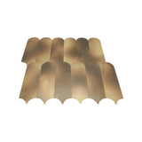 Selbstklebende Mosaikpaneele | Bogen Gold | 28,8×29,8 cm | Metall