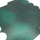 Selbstklebende Mosaikfliesen Metall | Bogen Dunkelgrün | 28,8×29,8 cm | Küche, Bad & WC