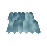 Selbstklebende Mosaikfliesen Metall | Bogen Blau | 28,8×29,8 cm | Küche, Bad & WC