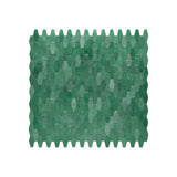Selbstklebende Mosaikfliesen Metall | Picket 3D Dunkelgrün | 31×30 cm | Küche, Bad & WC