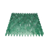 Selbstklebende Mosaikfliesen Metall | Picket 3D Dunkelgrün | 31×30 cm | Küche, Bad & WC