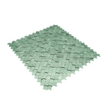 Selbstklebende Mosaikfliesen Metall | Fischschuppe 3D Pastellgrün | 28,8×29,8 cm | Küche, Bad & WC
