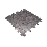 Selbstklebende Mosaikfliesen Metall | Trifold 3D Anthrazit | 30,3×28 cm | Küche, Bad & WC