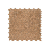 Selbstklebende Mosaikfliesen Metall | Pentagon 3D Lachs | 28,2×28,2 cm | Küche, Bad & WC