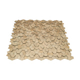 Selbstklebende Mosaikfliesen Metall | Pentagon 3D Champagner | 28,2×28,2 cm | Küche, Bad & WC