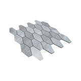 Selbstklebende Mosaikpaneele | Picket Silber | 30×30 cm | Metall