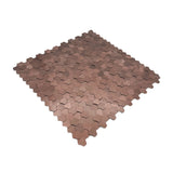 Selbstklebende Mosaikfliesen Metall | Dreipass 3D Bronze | 30,5×29,6 cm | Küche, Bad & WC