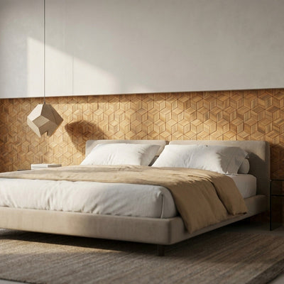 Holz Wandverkleidung Fresh Pine Mosaik-Look 3D | 30×35 cm