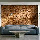 Holz Wandverkleidung Lychee Mosaik-Look 3D | 30×30 cm