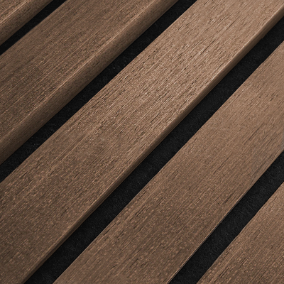 Akustikpaneele Eiche Geräuchert | XL 300 cm x 60 cm | Dreiseitig Echtholzfurnier - detail view 2