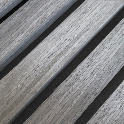 Akustikpaneele Walnuss-Grau | 240 cm x 60 cm | Dreiseitig Echtholzfurnier