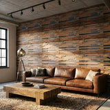 Holz Wandverkleidung Shipwood XL Mosaik-Look 3D | 30×60 cm