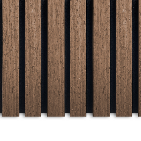 Akustikpaneel Eiche Geräuchert | 240 cm x 60 cm | Einseitiges Echtholzfurnier
