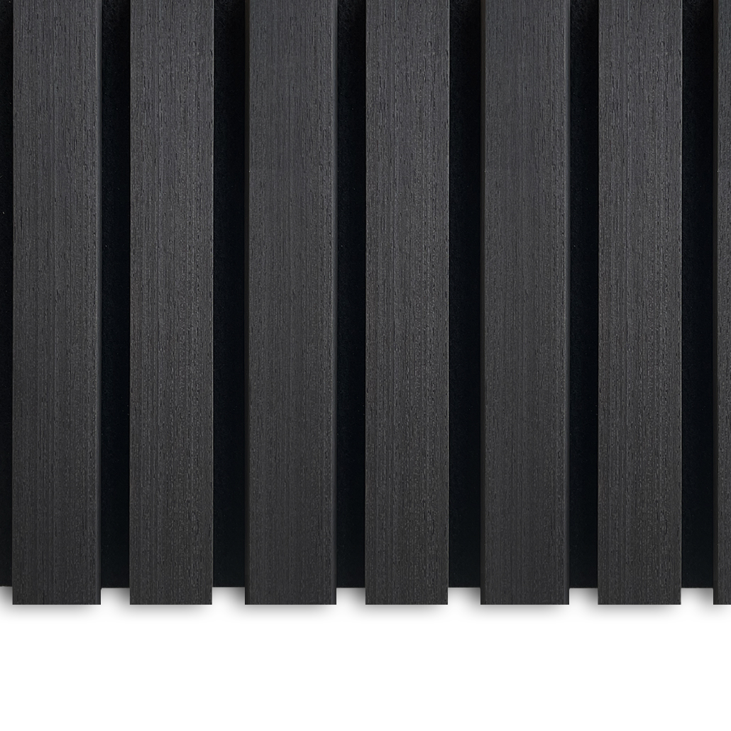 Akustikpaneele schwarze Eiche | 240 cm x 60 cm | Dreiseitig Echtholzfurnier
