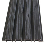 Fassadenverkleidung Schwarz 290CM | Garten | 3D Holzmaserung