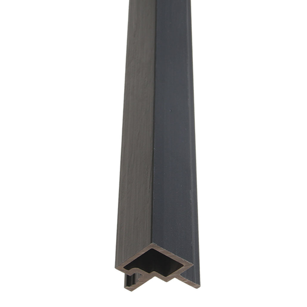 Fassadenverkleidung Eckleiste Schwarz 290CM | Garten | 3D-Holzmaserung