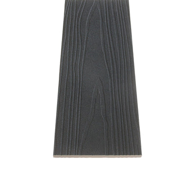 Fassadenbrett Schwarz 290CM | Abschlussbrett | Garten | 3D Holzmaserung