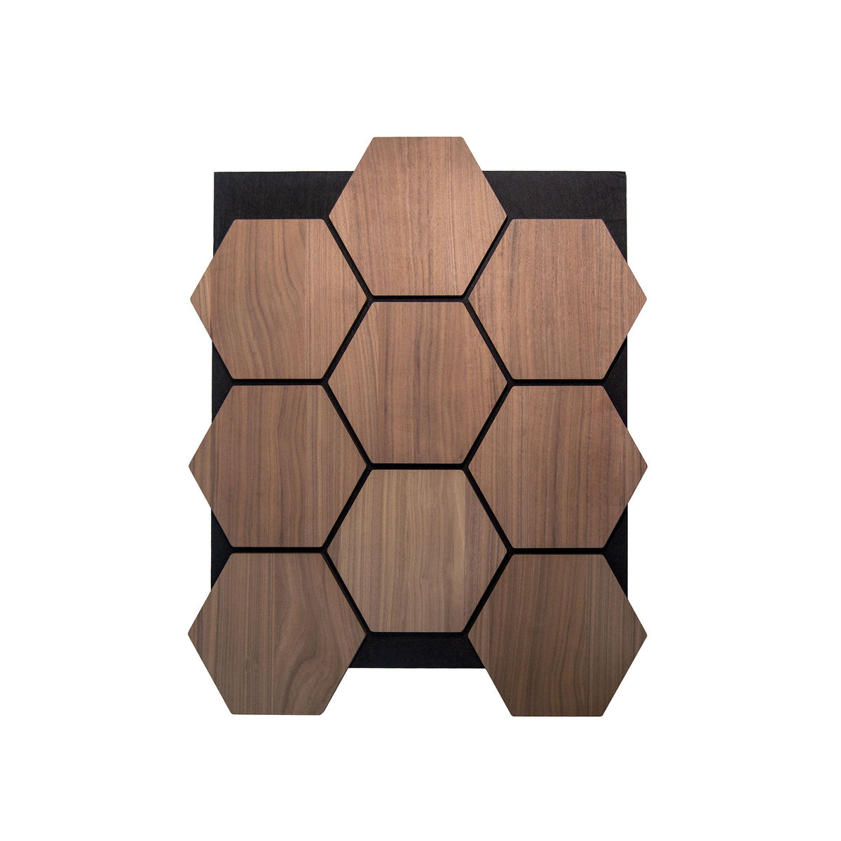 Hexagonpaneel Walnuss 81CM | Akustik | Wanddekoration | Sechseck-Form