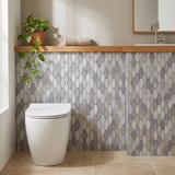 Selbstklebende Mosaikfliesen Metall | Picket Grau | 30×30 cm | Küche, Bad & WC