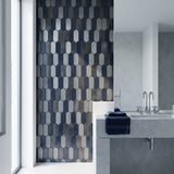 Selbstklebende Mosaikfliesen Metall | Picket Blau | 28,2×27,3 cm | Küche, Bad & WC