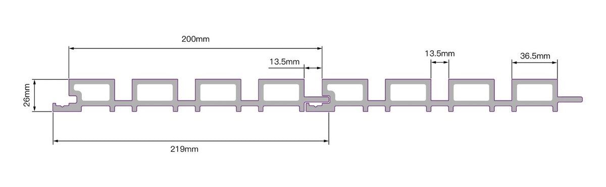 Fassadenverkleidung Eiche 290CM | Garten | 3D Holzmaserung