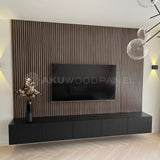 Akupanel walnoot tv wand