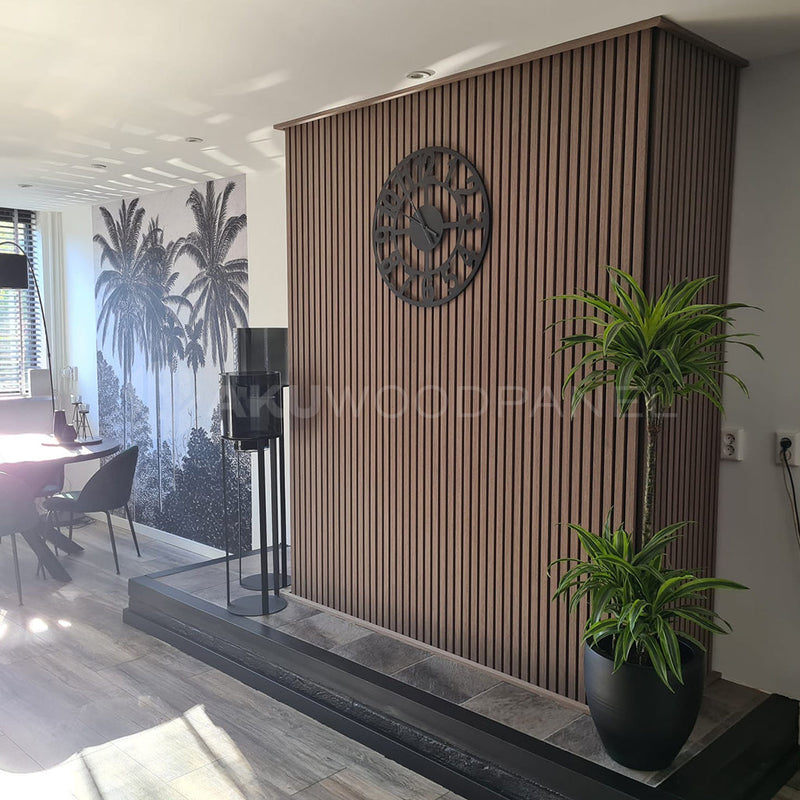 Akupanel walnoot sfeer wand